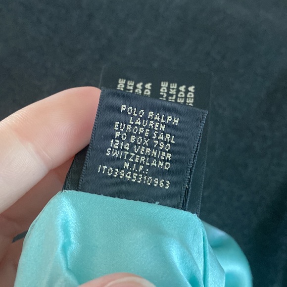 VGUC Ralph Lauren 100% Silk Size 12 Teal Blue Green Turquoise Dress Pants Slacks - Picture 11 of 13
